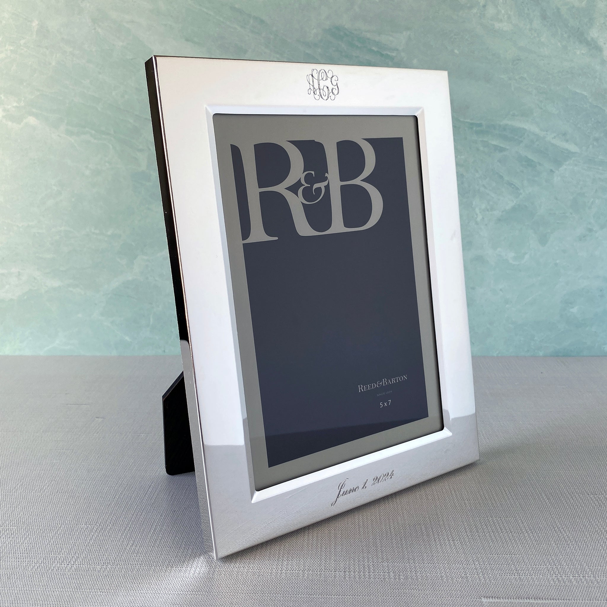 5x7 Silver Plated Classic Picture Frame - Elegant Display for Photos, Art & Memories - Perfect for Home, Office & Gifts