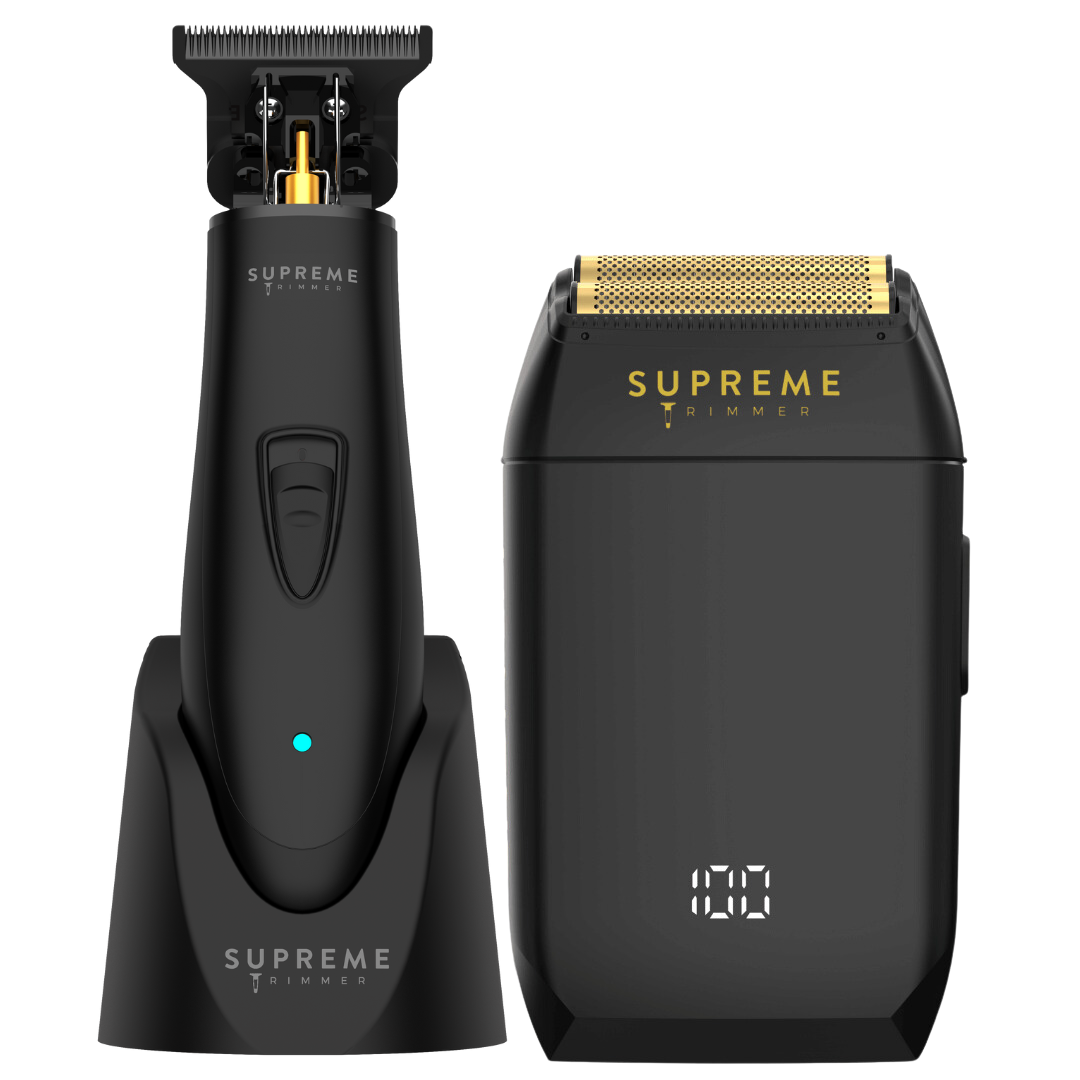 Crunch™ Shaver & T Shaper™ Trimmer Bundle for Men - Professional Hair Clippers & Beard Trimmer Kit - Perfect for Home Grooming, Travel & Barber Use
