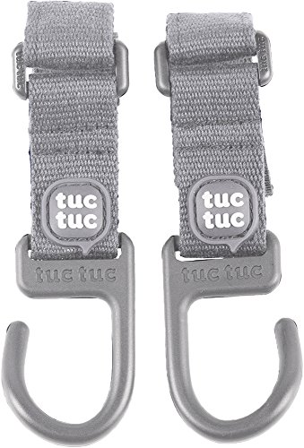 Tuc Tuc Maternity Bag Hooks - Grey for Travel & Diaper Storage