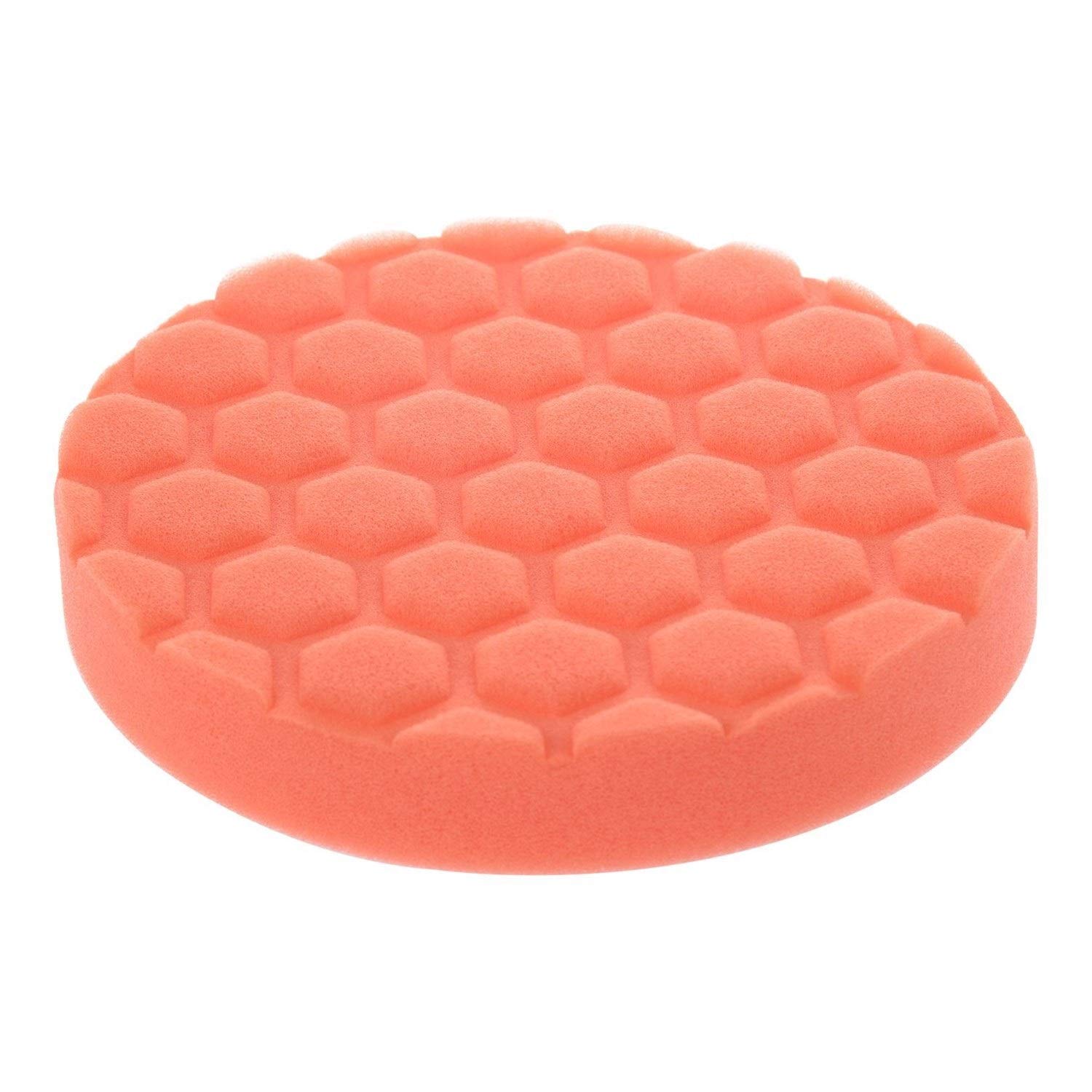 5Pcs Dual Action Polishing Pad Kit - Soft & Durable Car Buffing Pads for Polishers - Orange Sponge Pads for Auto Detailing, Paint Correction & Surface Restoration