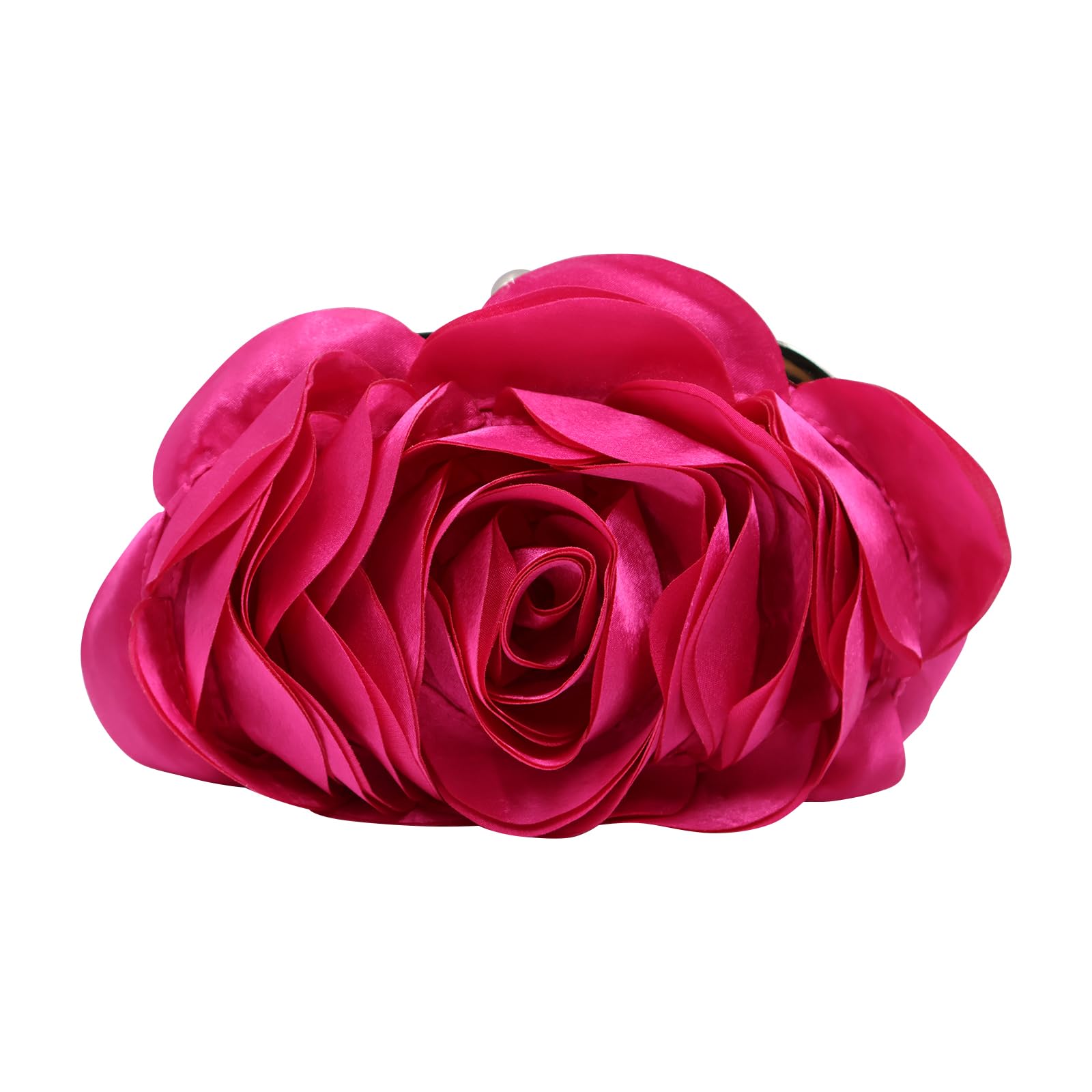 Elegant Mini Rose Clutch Bag for Women - Detachable Chain Evening Purse for Wedding, Party, Prom & Special Occasions | Perfect Bridal Accessory & Formal Event Handbag