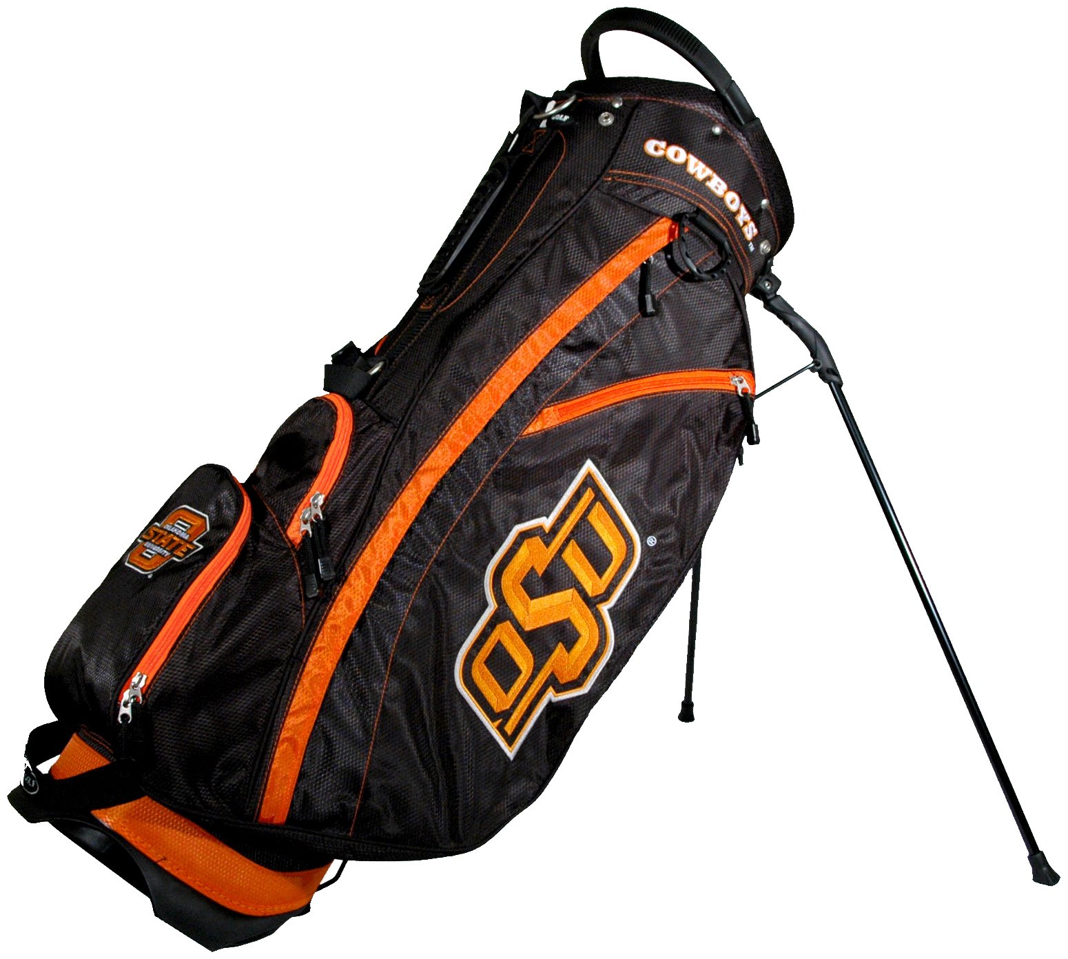 Oklahoma State Cowboys NCAA Golf Bag - Fairway Stand Bag for Men & Women | Durable & Lightweight Golf Stand Bag with Multiple Pockets | Perfect for College Golf Tournaments & Practice Rounds