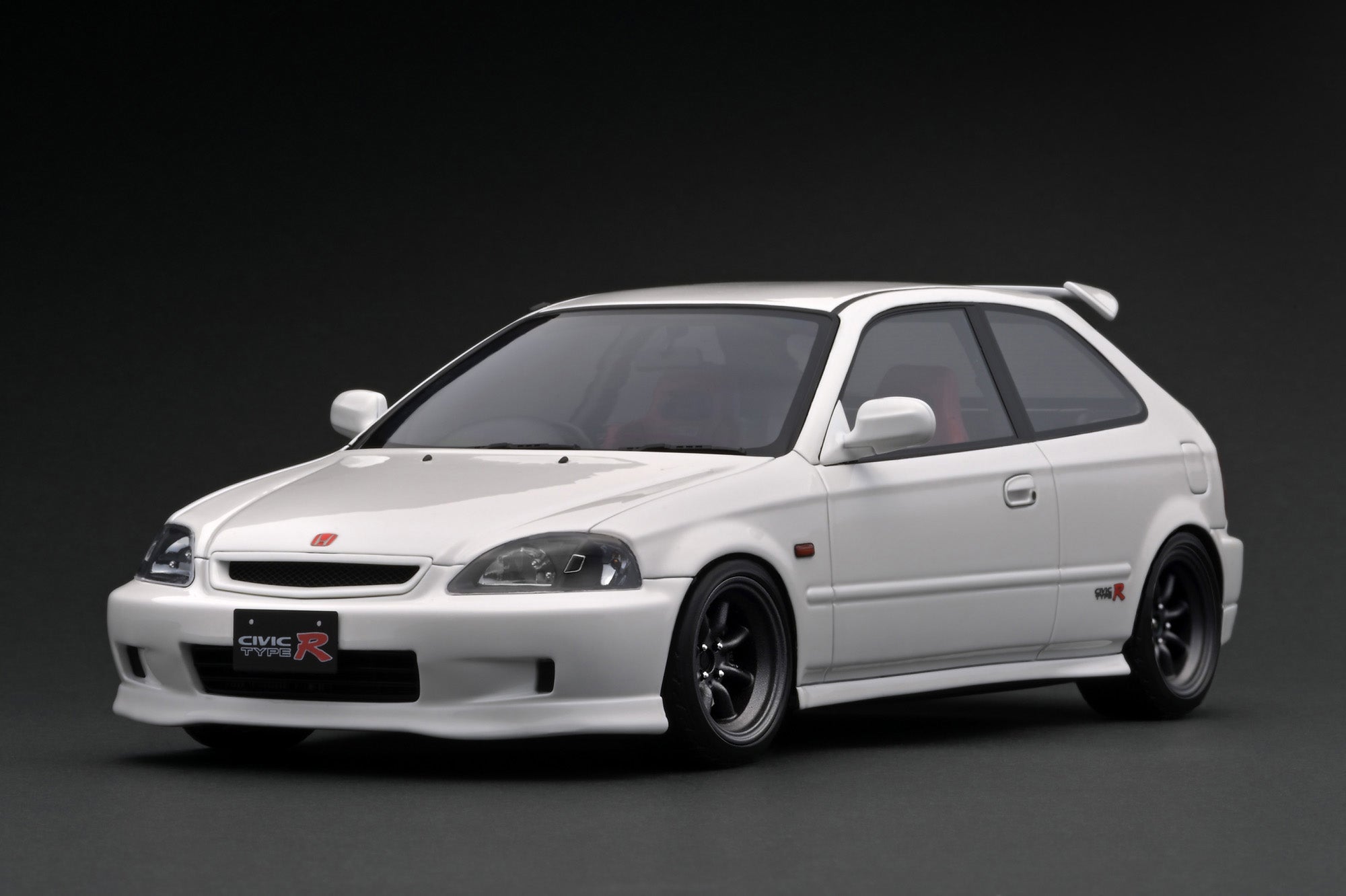 1:18 Scale Honda Civic Type R EK9 White Diecast Model Car - Collectible Toy for Car Enthusiasts & Perfect Gift for Racing Fans