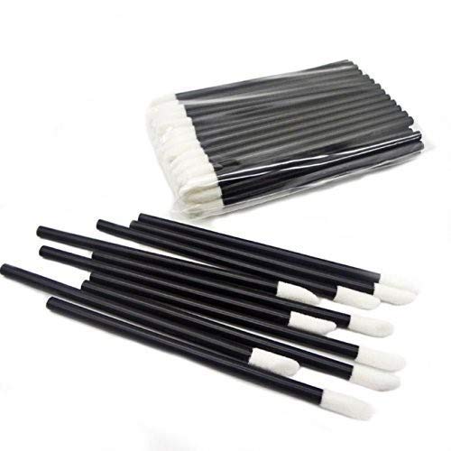 Disposable Lip Brushes - 20 Pack Black Makeup Applicator Wands for Lipstick & Lip Gloss | Perfect for Professional Makeup Artists, Home Use & Travel Beauty Kits