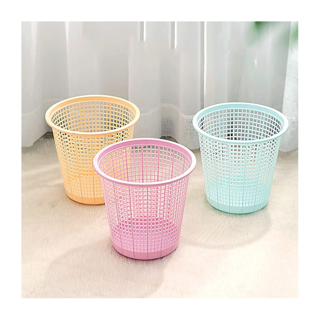 SHIJIE1701AA 3-Piece Plastic Trash Can Set - Kitchen, Bathroom, Office, Living Room & Dorm Waste Bin | Space-Saving Household Garbage Baskets for Paper, Organic & General Waste | Ideal for Small Spaces, Apartments & Dorm Rooms