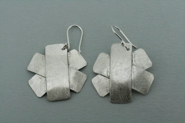 3-Layer Sterling Silver Earrings for Women - Elegant Stackable Dangle Earrings for Party, Wedding & Everyday Wear