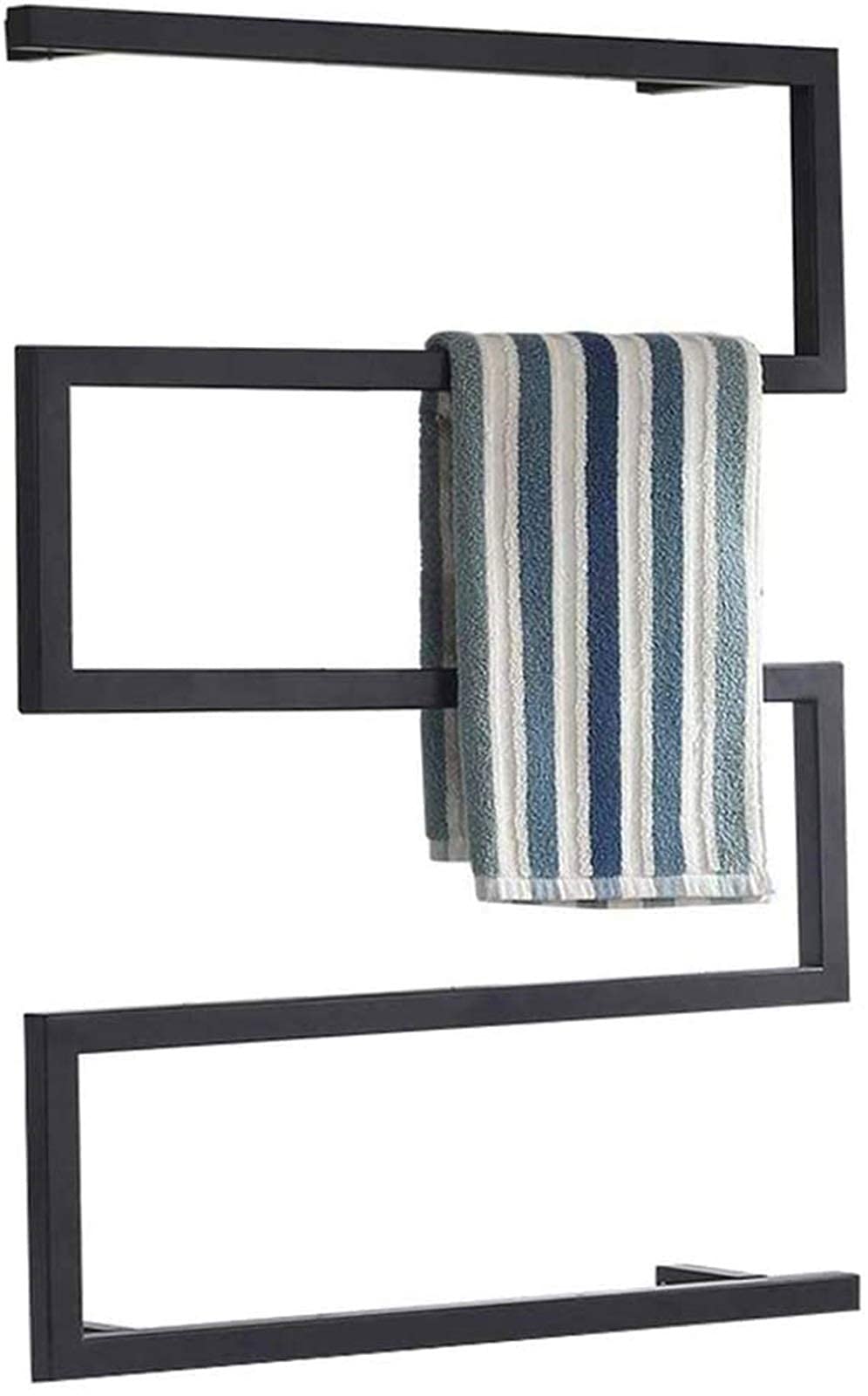 Stainless Steel Electric Heated Towel Rack - Wall Mounted Bathroom Towel Warmer with Chrome Finish - Perfect for Spa, Luxury Hotels & Cozy Home Bathrooms