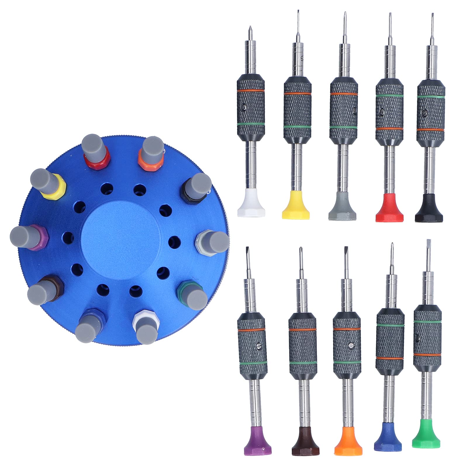 20Pcs Mini Screwdriver Tool Kit for Watch Repair - Precision Watch Tightening & Disassembly Tools with Storage Base | Perfect for Watchmakers, Jewelers & DIY Watch Maintenance