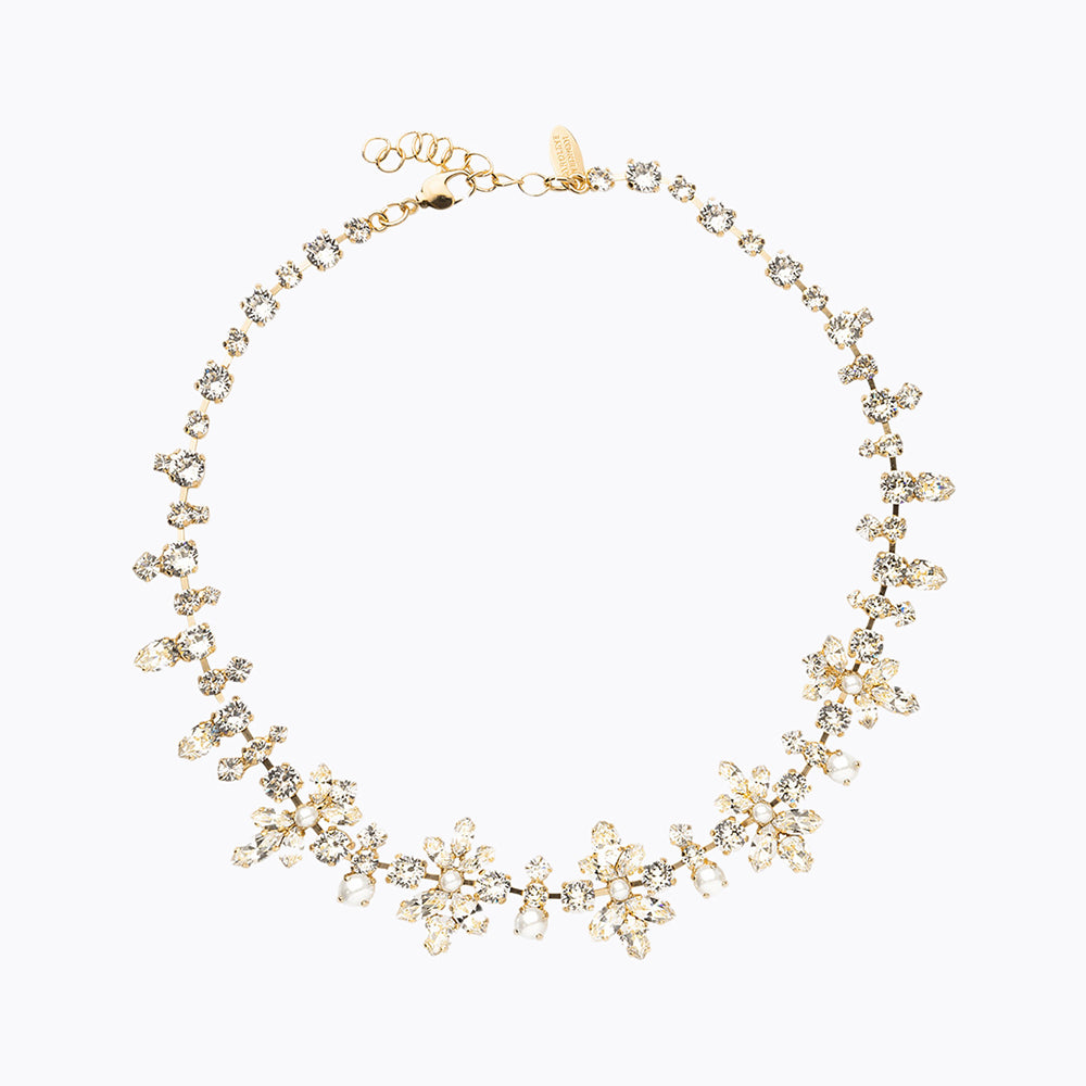 La Vie En Rose Necklace - Elegant Pearl & Crystal Pendant for Women | Perfect for Weddings, Anniversaries & Romantic Gifts