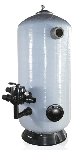 Pentair Side Mount MPV Deep Bed Sand Filter - 1.0m Diameter x 1.0m Depth with 65mm Valve, 250kPa Pressure Rating | Ideal for Swimming Pools, Water Treatment Systems & Commercial Filtration Applications