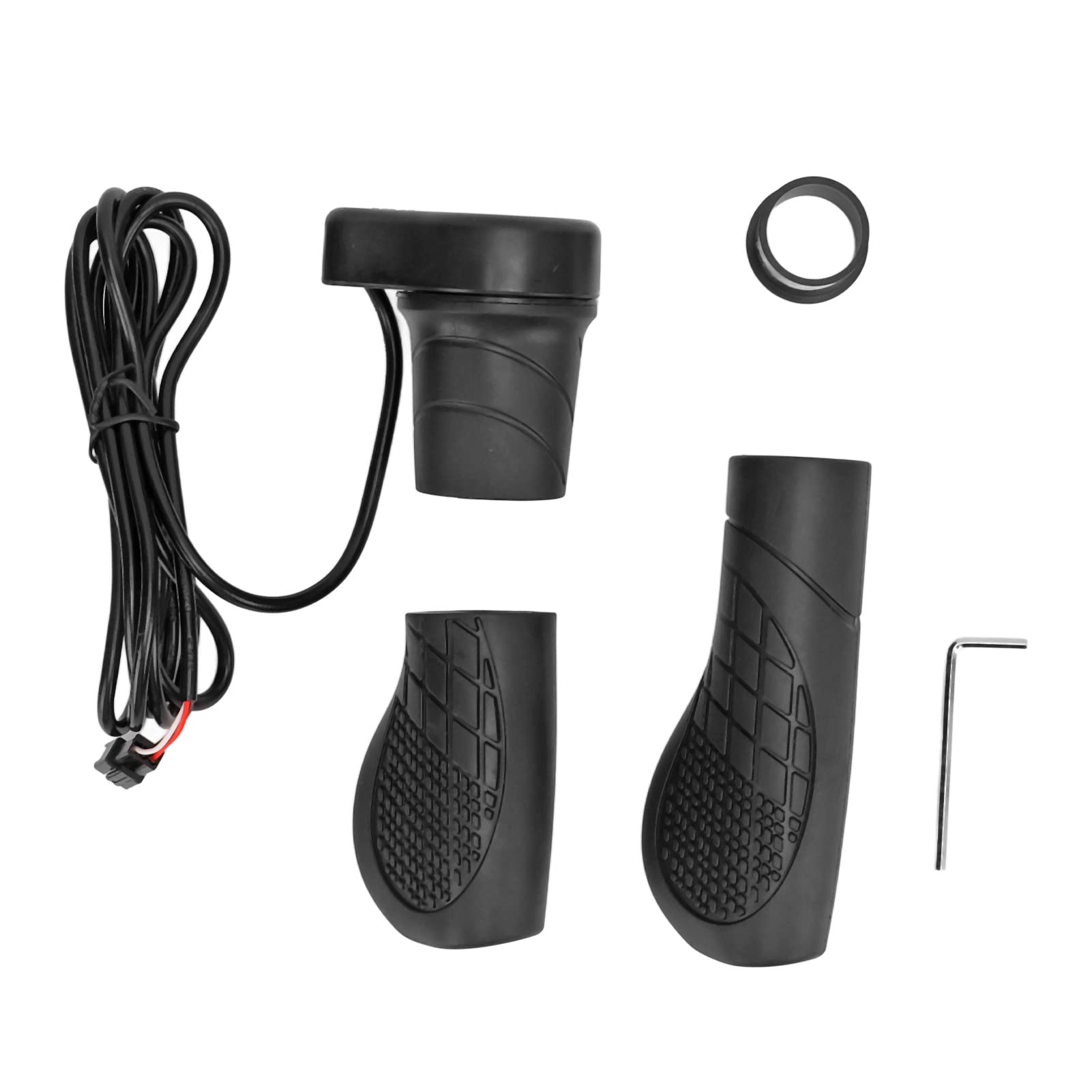 76X SM Plug Left Hand Electric Bike Speed Governor Handlebar Scooter Twist Throttle Grip - Compatible with E-Bike & Scooter Modifications - Perfect for Commuting, Off-Roading & Urban Riding