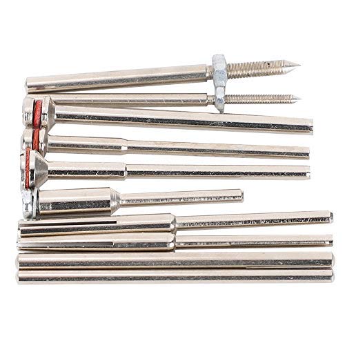 10Pcs Sandpaper Clamp Bar Clip Set - Rubber Wheel Chuck Head Grinding Rod for Rotary Tools, Dremel, Polishing & Sanding | Perfect for DIY, Woodworking & Metalworking Projects