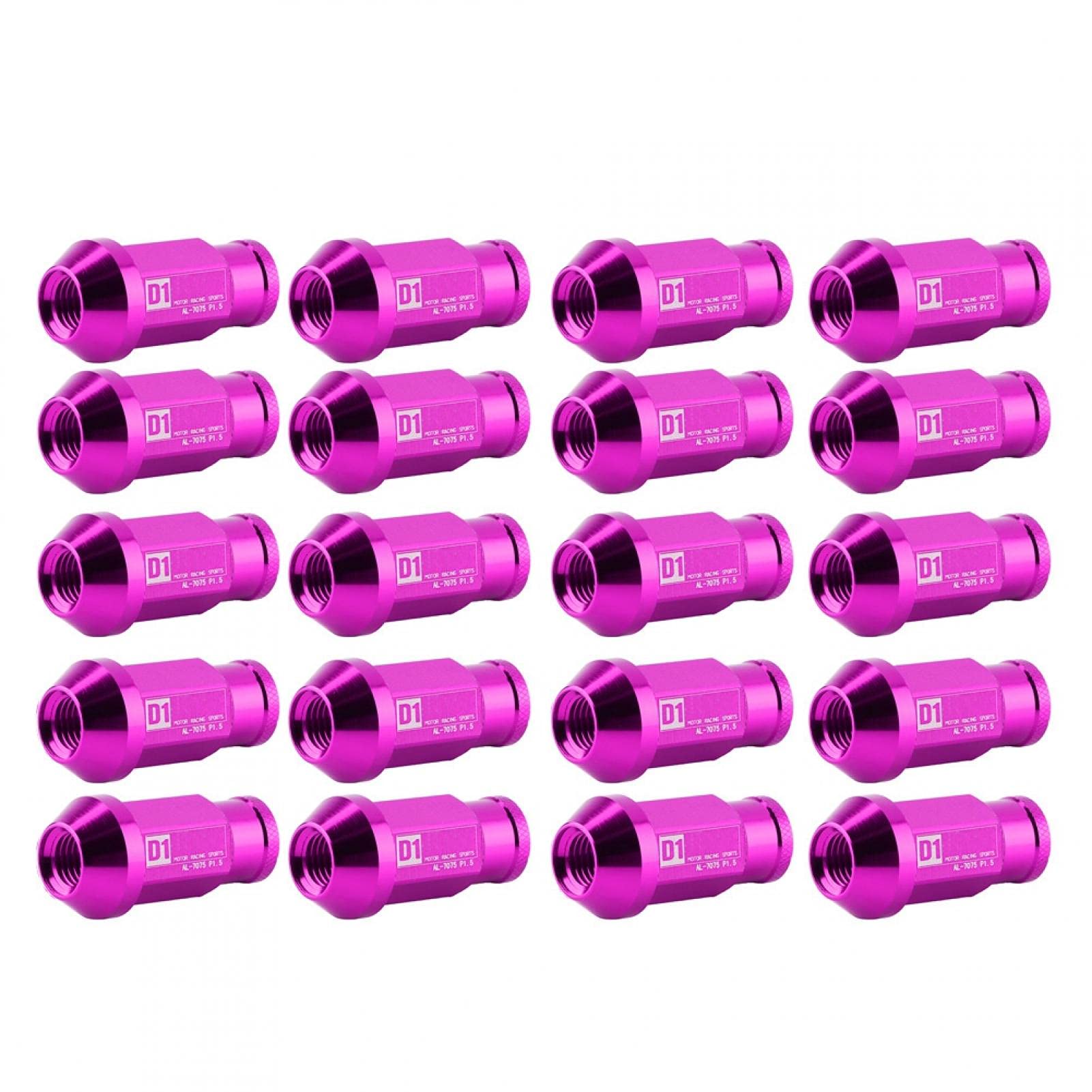 High-Performance M12x1.5 Racing Wheel Lug Nuts - Aluminum Alloy Black/Purple/Gold Car Tire Screws for Sports Cars & Tuner Vehicles - Perfect for Track Racing, Auto Shows & Performance Upgrades
