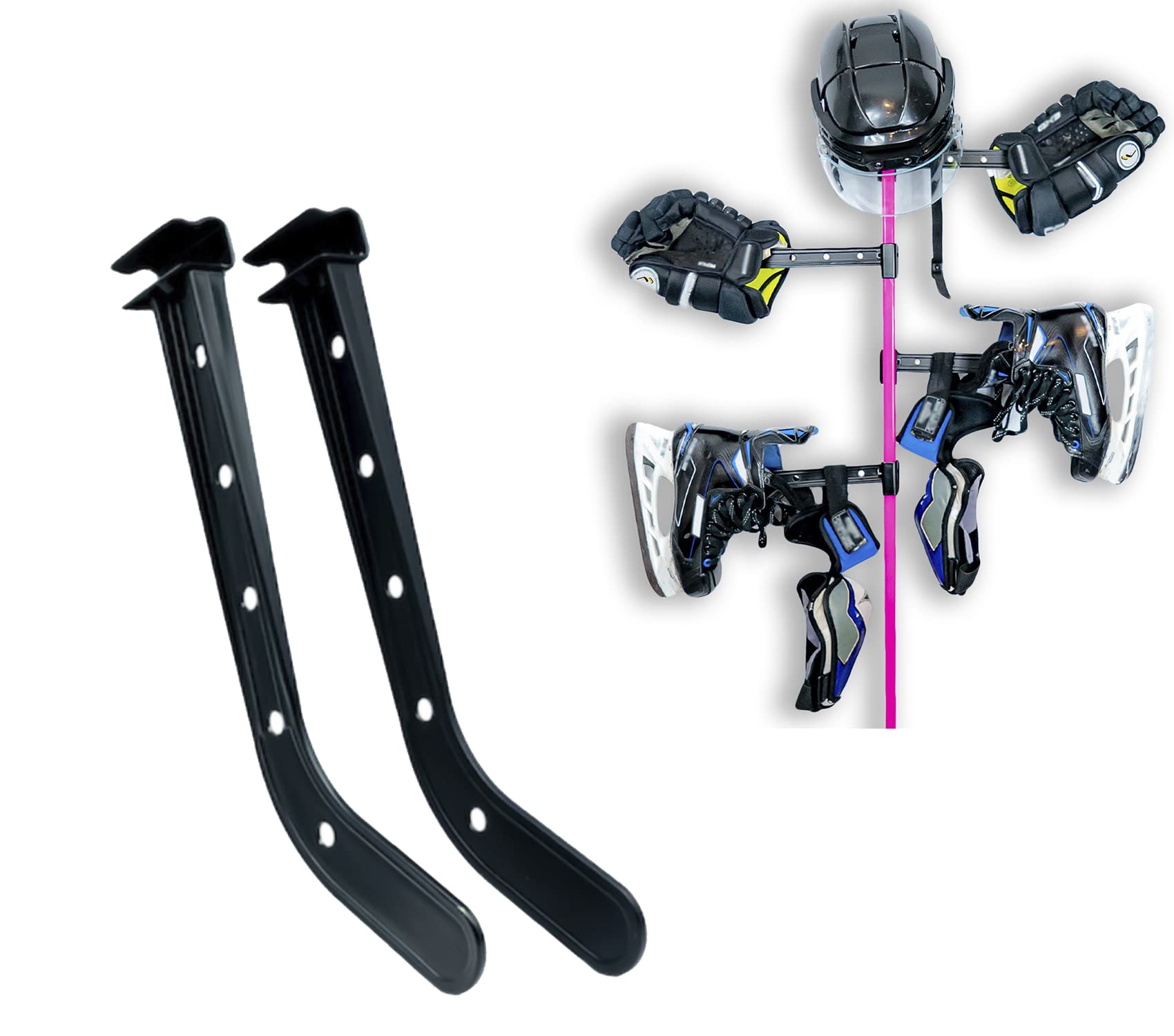 Portable Hockey Stick Drying Rack - Quick-Dry Equipment Organizer for Hockey Gear, Sports Clothing & Accessories | Perfect for Locker Rooms, Home Storage & Travel Use