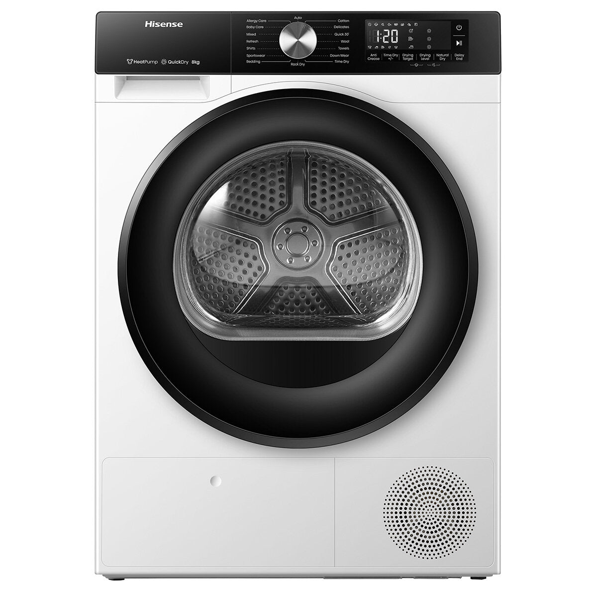 Hisense 8kg Heat Pump Dryer HDFS80HS - Energy Efficient Laundry Solution for Small Spaces & Apartments