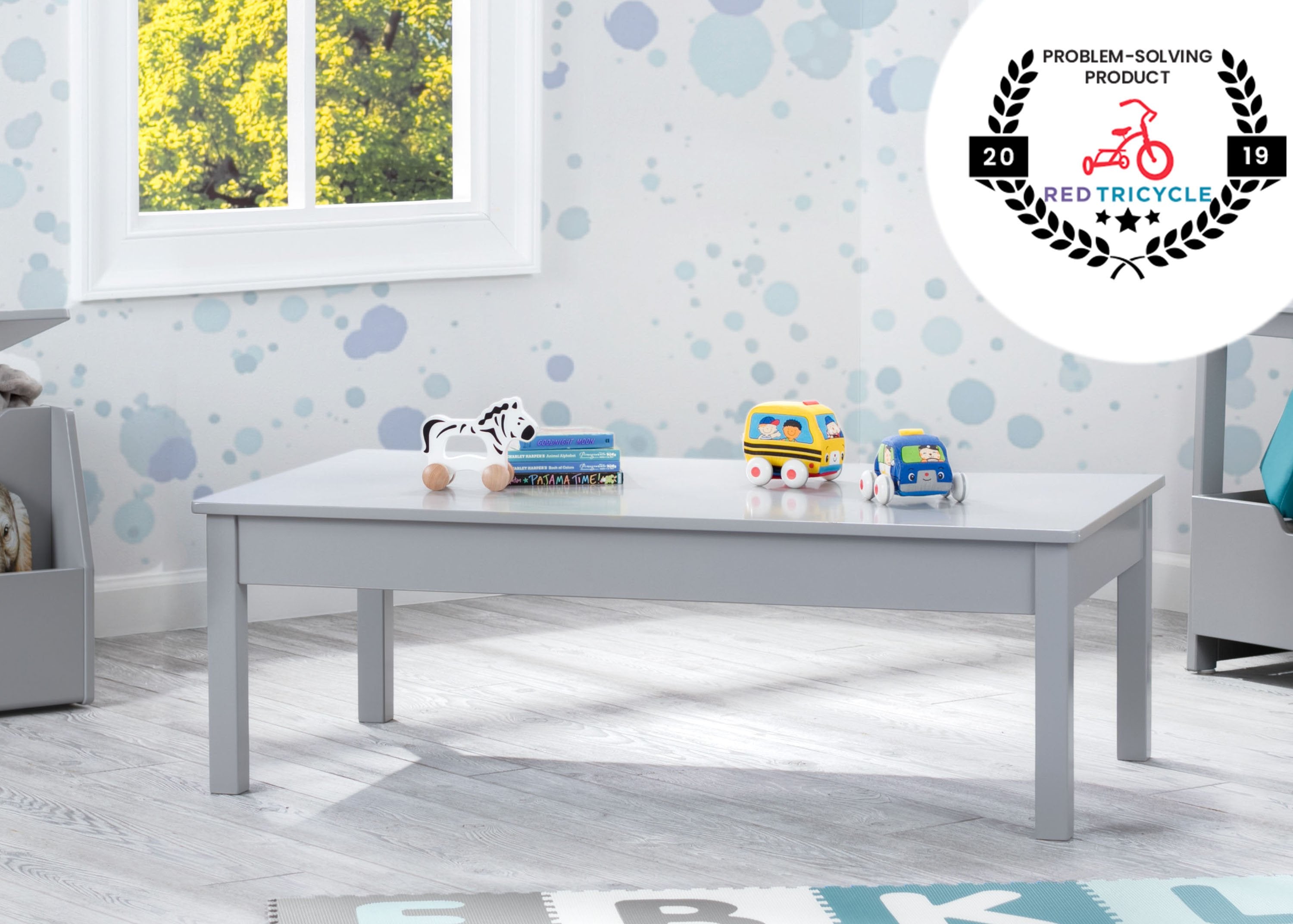 Adjustable Grow With Me Table - Expandable Kids Study Desk for Toddlers to Teens - Perfect for Homeschooling, Online Learning & Bedroom Study Space