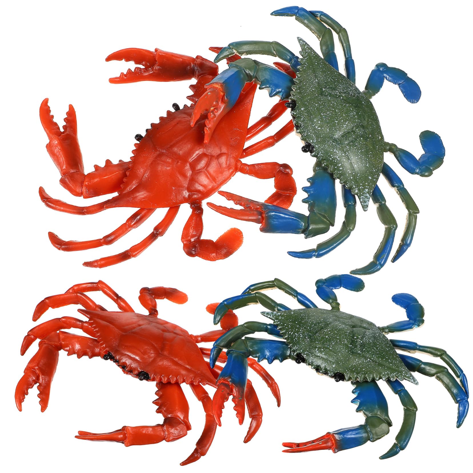 iFundom 16 Pcs Kids Water Play Toy Set - Plastic Crab & Sea Animal Figures for Pool, Beach & Bath Time Fun - Safe PVC Ocean Creatures for Toddlers & Children