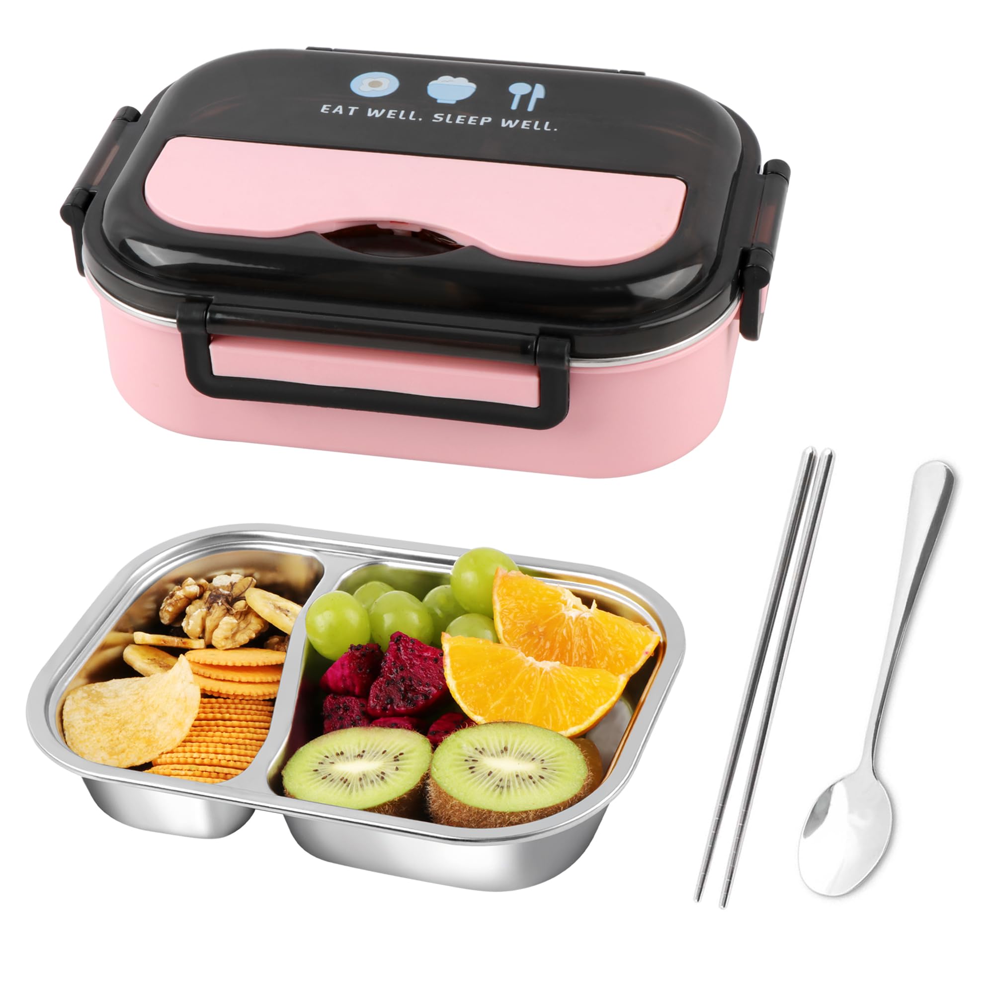 304 Stainless Steel Leakproof Lunch Box - Eco-Friendly Bento Food Storage Container for Adults, Men & Women | Ideal for Office, School, Picnics & Meal Prep