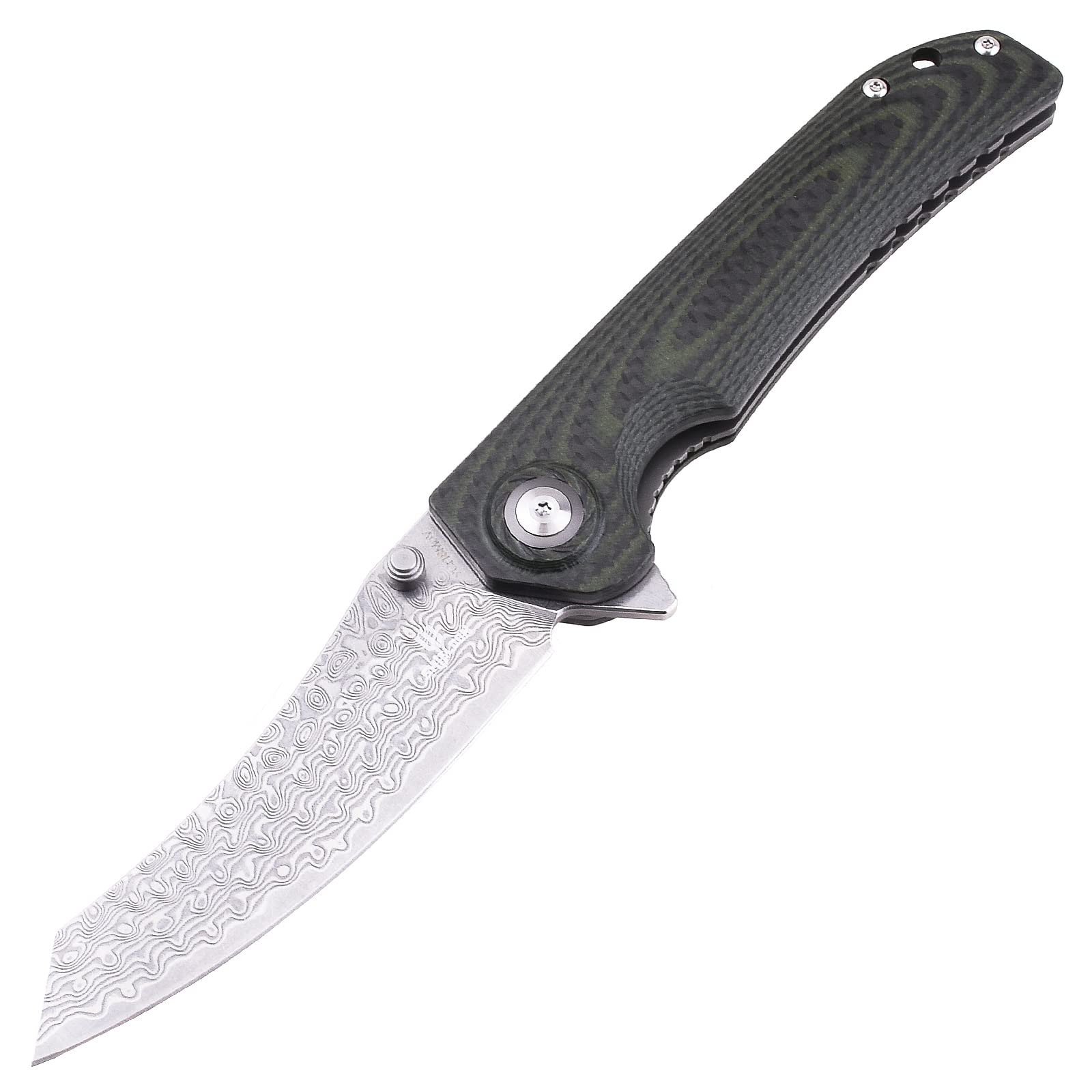 Premium Tortank Folding Knife - VG10 Core 67-Layer Damascus Steel Blade, 3.6