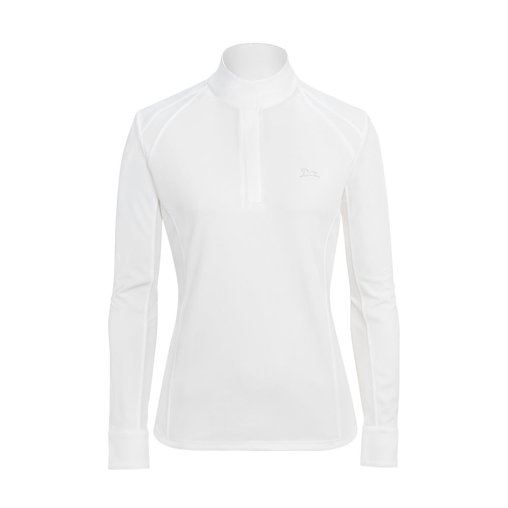 RJ Classics Sofia Long Sleeve Blue Label Equestrian Show Shirt - Premium Riding Shirt for Horse Shows & Dressage Competitions