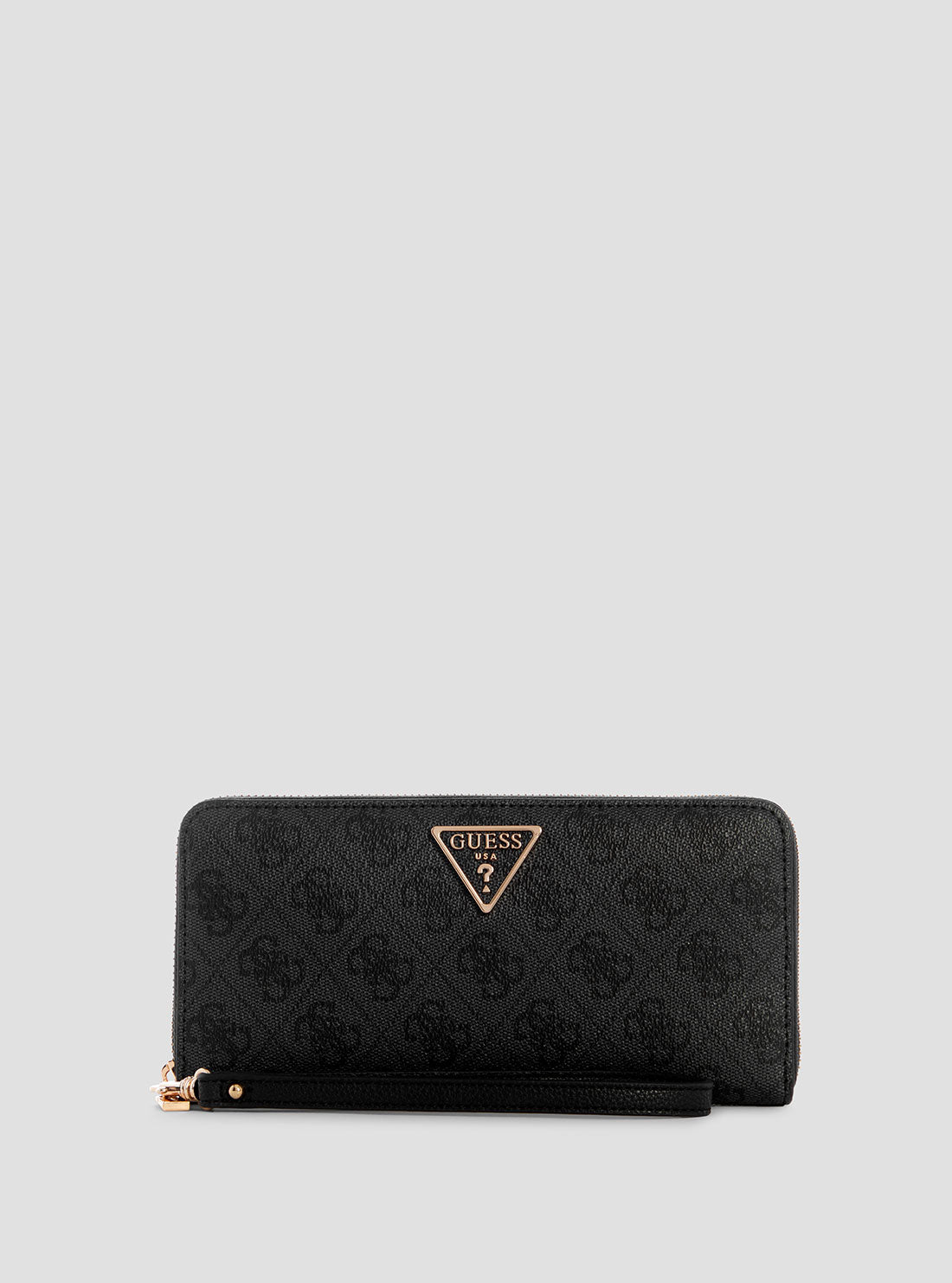 Black Logo Laurel Large Wallet for Women - Stylish & Spacious Leather Bifold Wallet - Perfect for Everyday Use, Travel & Gift Giving