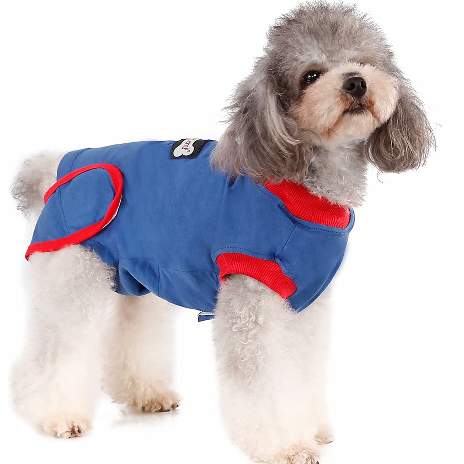 XUANNIAO Dog Surgery Recovery Suit - Postoperative Vest for Dogs, Soft Cotton Knitwear to Prevent Licking & Biting Wounds - Ideal for Spay/Neuter, C-Section & Injury Recovery (Small/Medium/Large) - Perfect for Post-Op Care at Home or Vet Visits