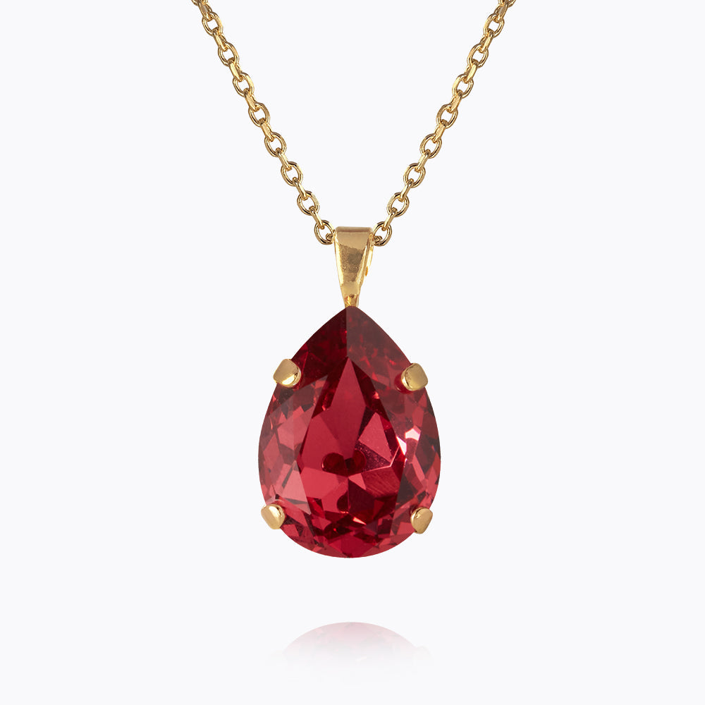 Mini Drop Necklace - Elegant Mulberry Red Pendant Jewelry for Women, Perfect for Everyday Wear, Date Nights & Special Occasions