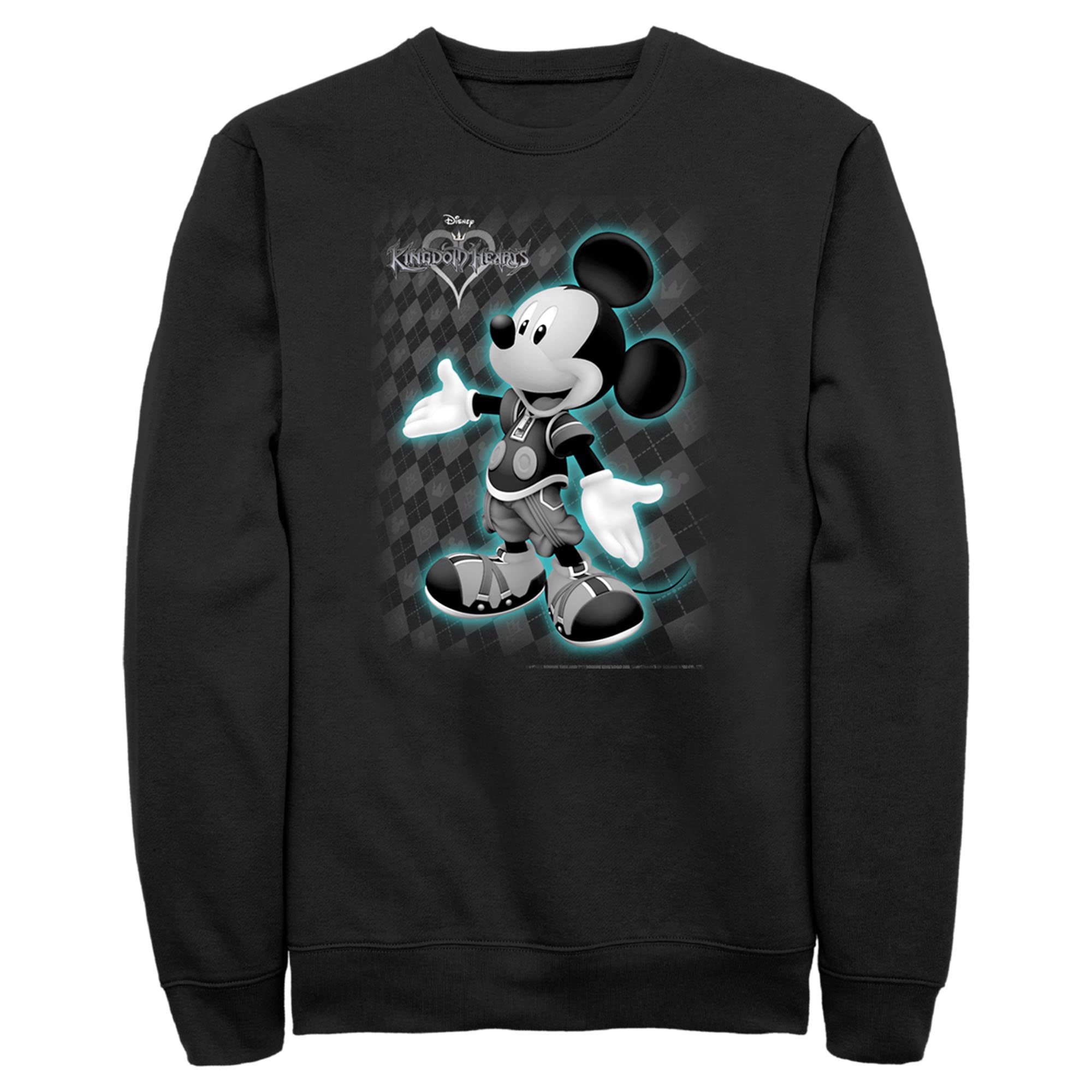 **Men's Kingdom Hearts 1 King Mickey Graphic Hoodie - Soft & Comfortable Pullover Sweatshirt for Gaming & Cosplay Fans**    **使用场景:** Perfect for casual wear, gaming events, cosplay, or as a gift for Kingdom Hearts fans.