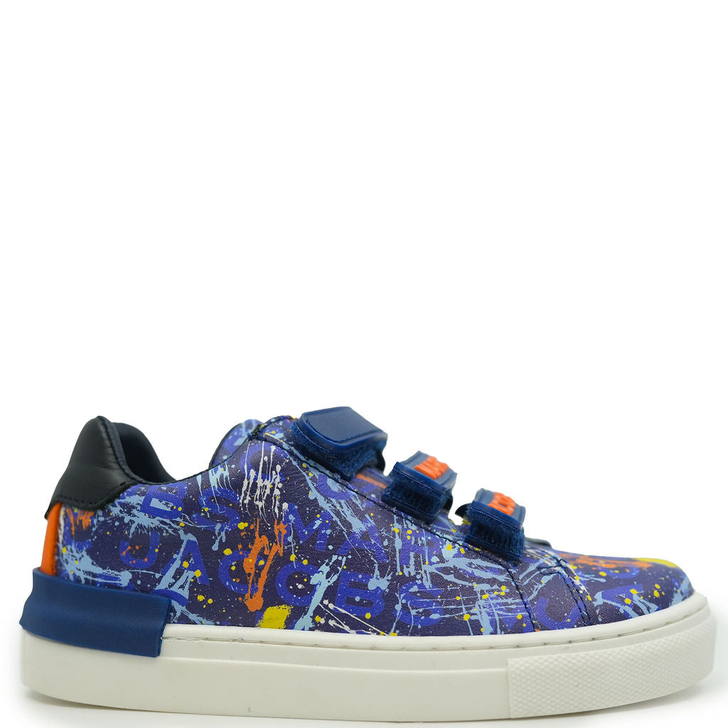 Marc Jacobs Blue Printed Velcro Sneakers for Women - Stylish & Comfortable Casual Shoes for Walking, Travel & Everyday Wear