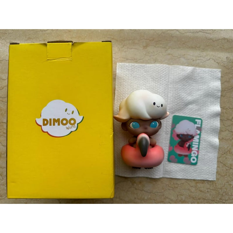 DIMOO In Thailand Flamingo Limited Edition Collectible Figure - Cute & Rare Anime Character Statue for Display, Gift & Home Decor