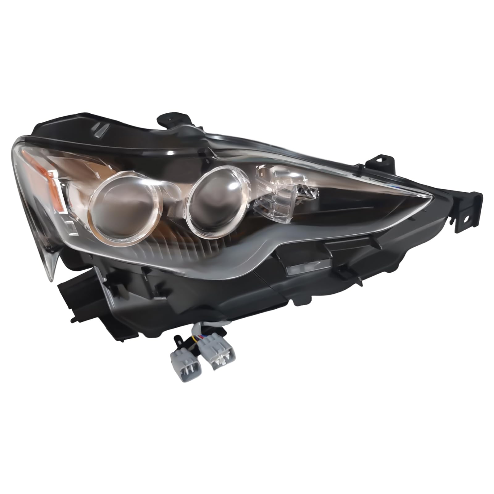 Toyota Lexus IS250 IS350 2014-2016 LED Headlight Replacement - Black Housing with Clear Lens - Driver Side Front Headlamp - Perfect for Night Driving & Off-Road Adventures
