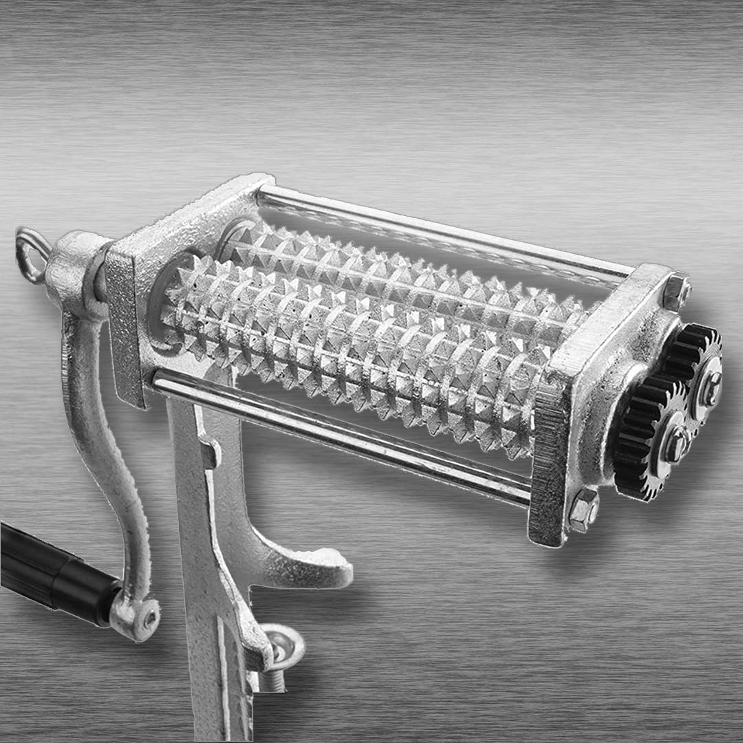 Premium Heavy Duty Meat Tenderizer Tool - Commercial Grade Steak Flattening Mallet with Clamp-on Design & Rolling Pin for Beef, Chicken, Pork | Perfect for Restaurants, Butcher Shops & Home Cooking