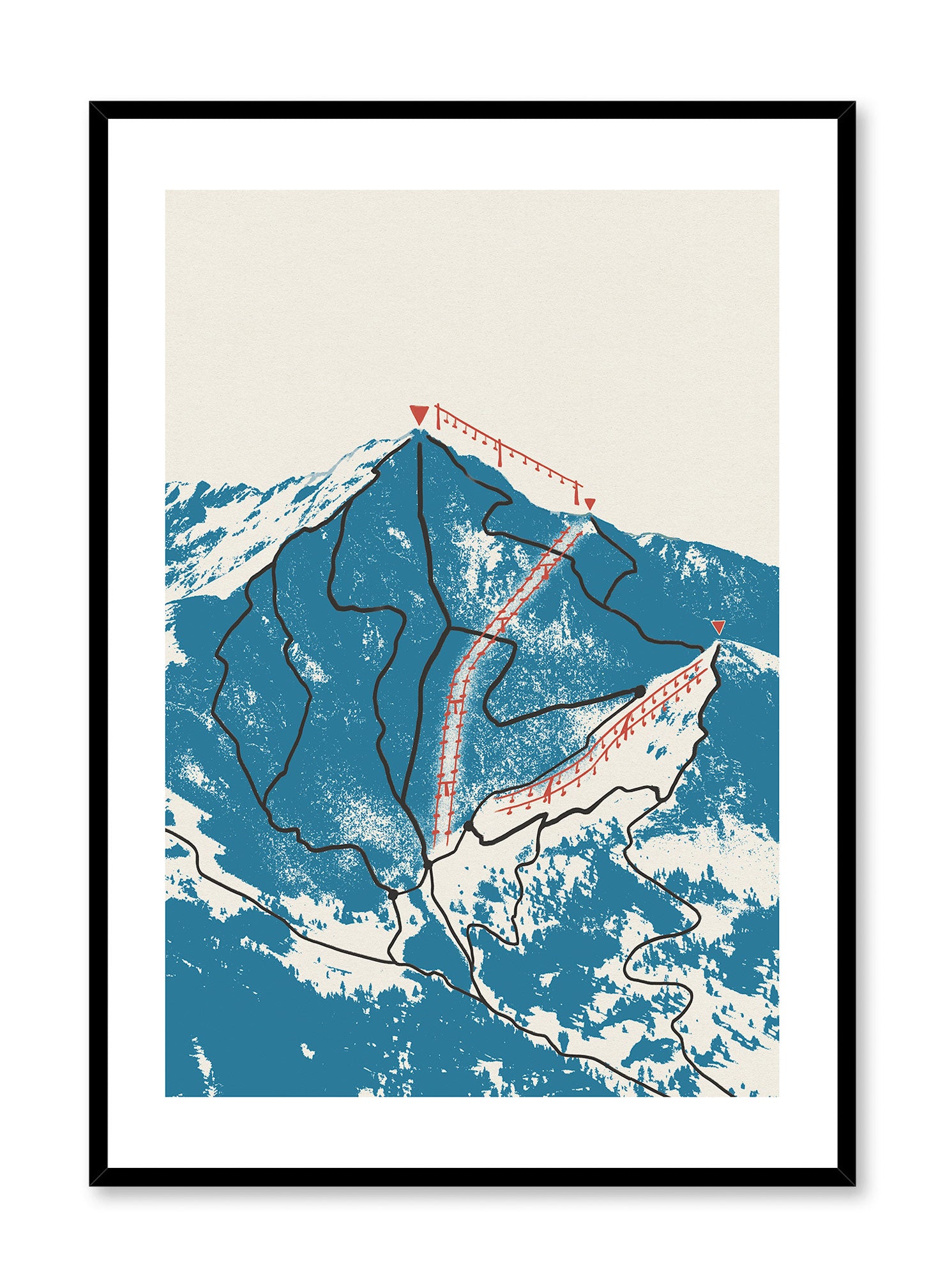 Black Diamond Wall Art Poster - Premium Canvas Print for Home & Office Decor - Perfect for Living Room, Bedroom, and Office Spaces