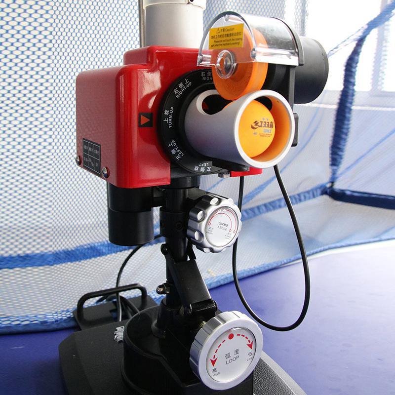 DHS Rainbow Mini Table Tennis Robot - Automatic Ping Pong Trainer for Home & Office Practice | Perfect for Solo Training, Family Fun & Professional Skills Improvement