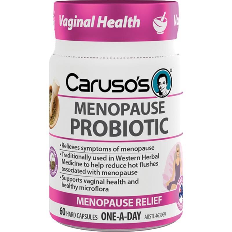 Caruso's Menopause Probiotic Supplement for Women - Hormone Balance & Digestive Health Support | Relieve Hot Flashes, Mood Swings & Bloating | Daily Use for Menopause Symptom Relief
