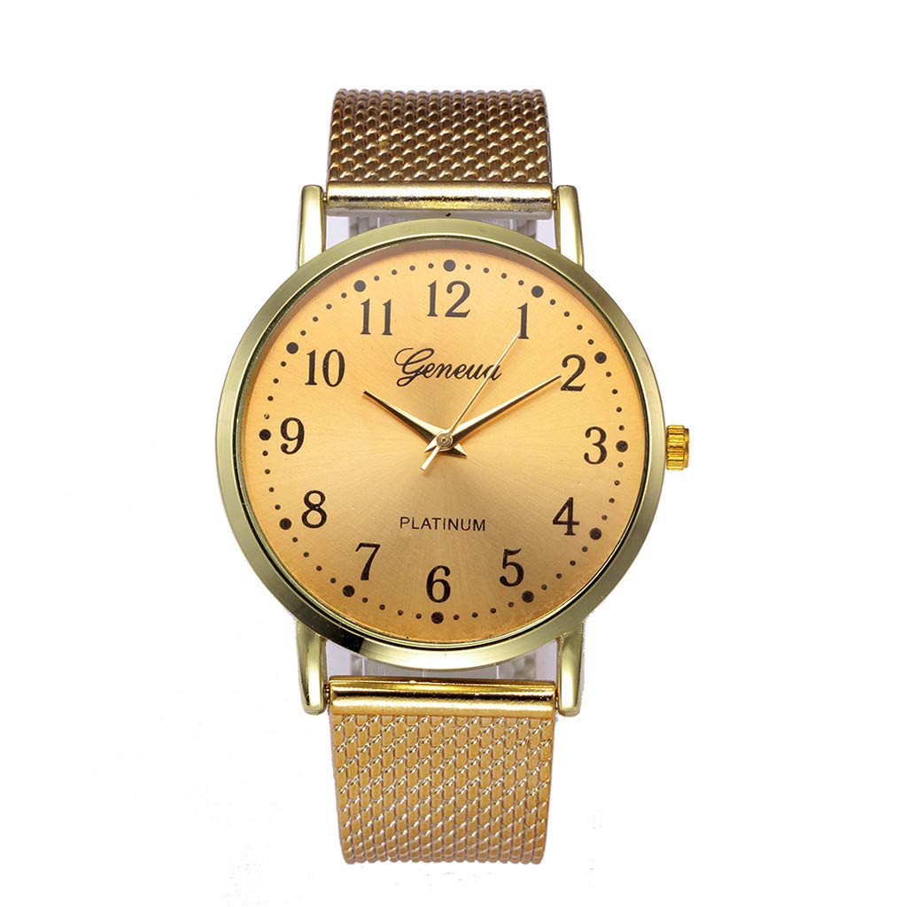 Classic Quartz Wristwatch with Mesh Strap - Date Display, Silicone Band for Men & Women - Perfect for Casual Wear, Office & Everyday Use