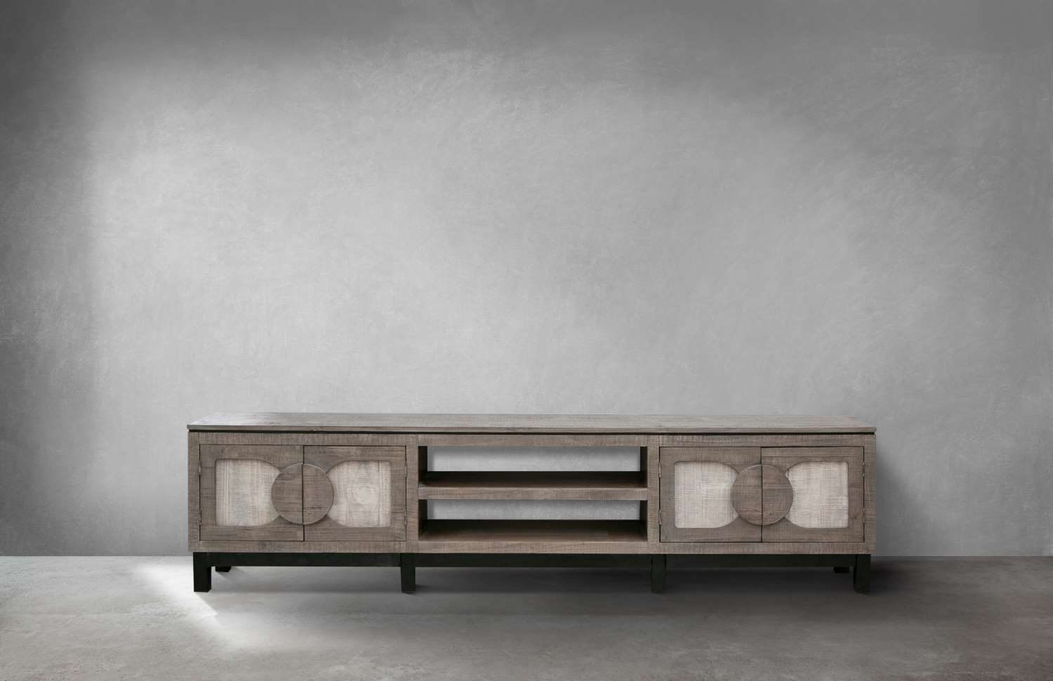 Cosala 93 Inch TV Stand for Living Room - Modern Grey Entertainment Center with Storage Shelves | Perfect for Flat Screen TVs, Gaming Consoles & Home Theater Setup