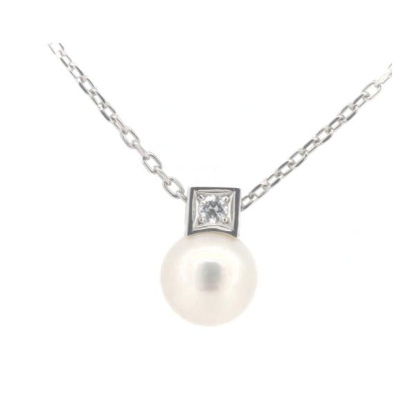 18K Gold Diamond Pearl Pendant Necklace - Luxury Vintage Jewelry for Women - Perfect for Weddings, Anniversaries & Special Occasions