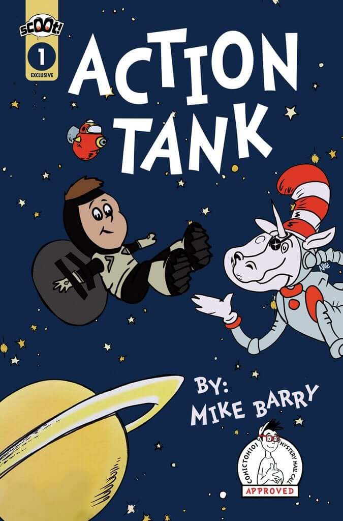 Action Tank #1 Dr. Seuss Homage Variant Comic Book (08/04/2021) - Scout Comics | Collectible Graphic Novel for Fans & Comic Enthusiasts | Perfect for Display, Gifts, and Comic Book Collections