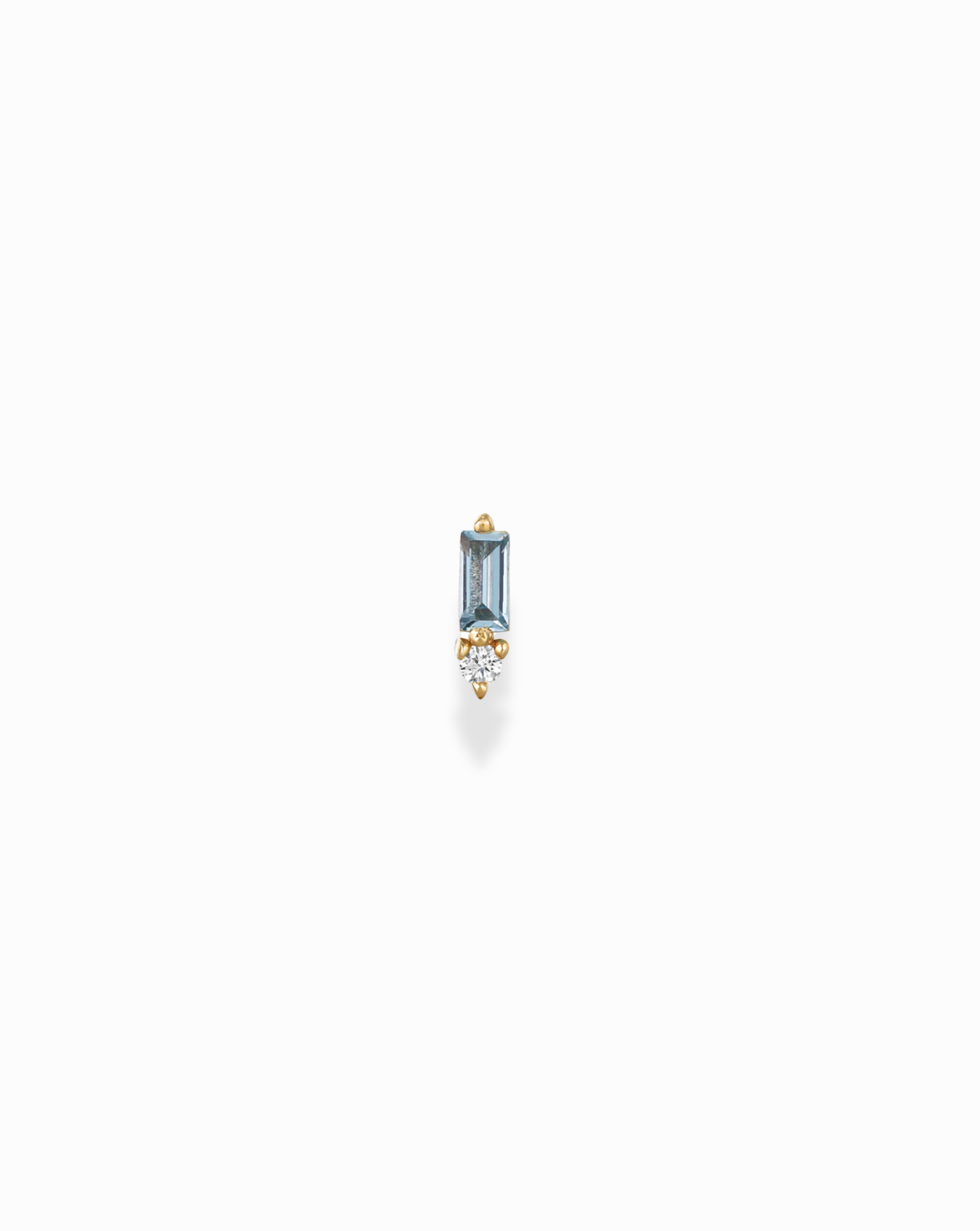 14K Gold Something Blue Stud Earrings - Elegant Bridal Jewelry for Wedding, Engagement & Special Occasions