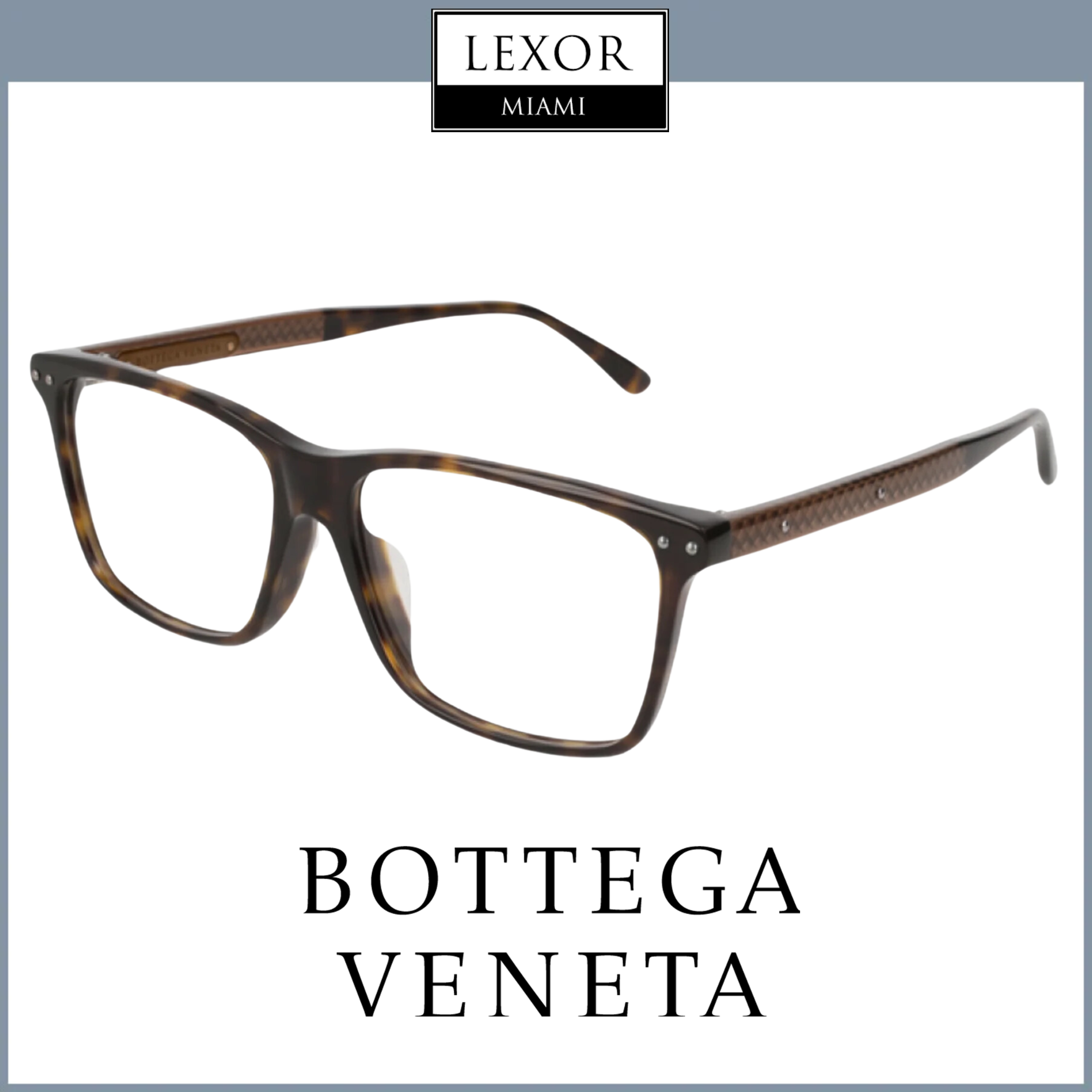Bottega Veneta BV0130OA 002 Unisex Optical Frame Glasses - Stylish & Lightweight Eyewear for Men & Women | Perfect for Work, Reading & Everyday Fashion