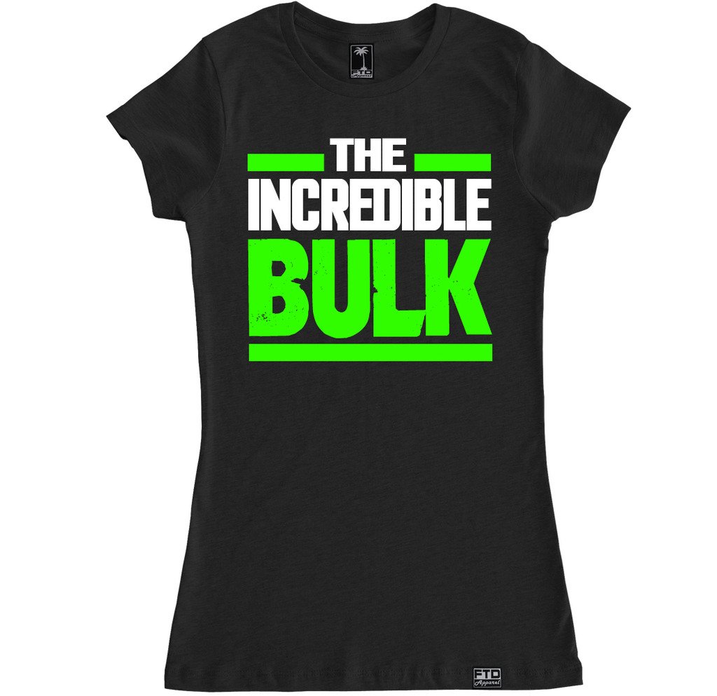 FTD Apparel Women's The Incredible Bulk Graphic T-Shirt - Soft Cotton Tee for Superhero Fans, Casual Wear & Comic Con Outfits