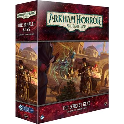 Arkham Horror LCG: The Scarlet Keys Campaign Expansion - Horror Board Game for Adults | Cooperative Card Game for 1-4 Players | Perfect for Game Nights & Halloween Parties