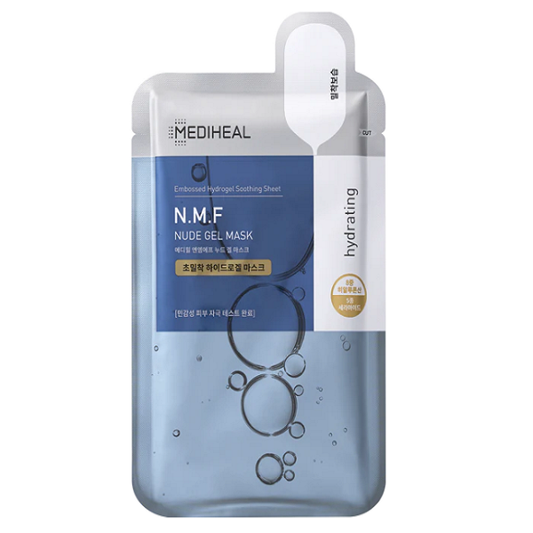 Mediheal N.M.F Nude Gel Mask - Hydrating & Soothing Facial Sheet Mask for Glowing Skin | Korean Skincare for Dry & Sensitive Skin | Perfect for Daily Use & Spa Nights