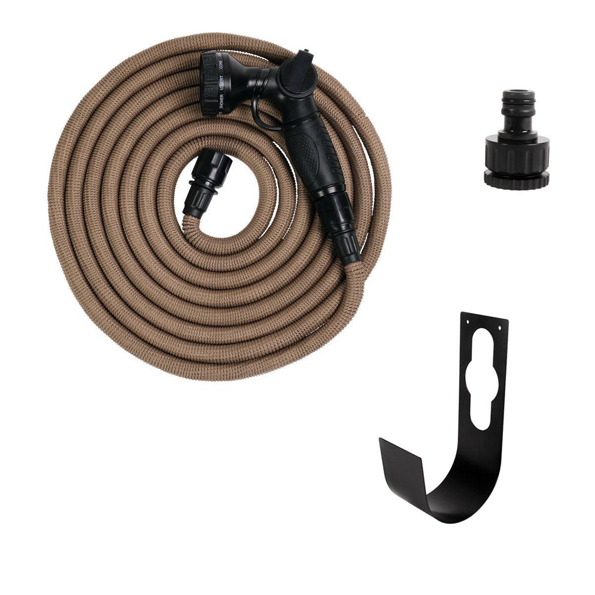 Premium Heavy Duty Garden Hose Set - 50ft Expandable Water Hose with 10 Spray Nozzle Patterns, Leak-Proof & Kink-Free - Perfect for Lawn Care, Car Washing, and Outdoor Cleaning