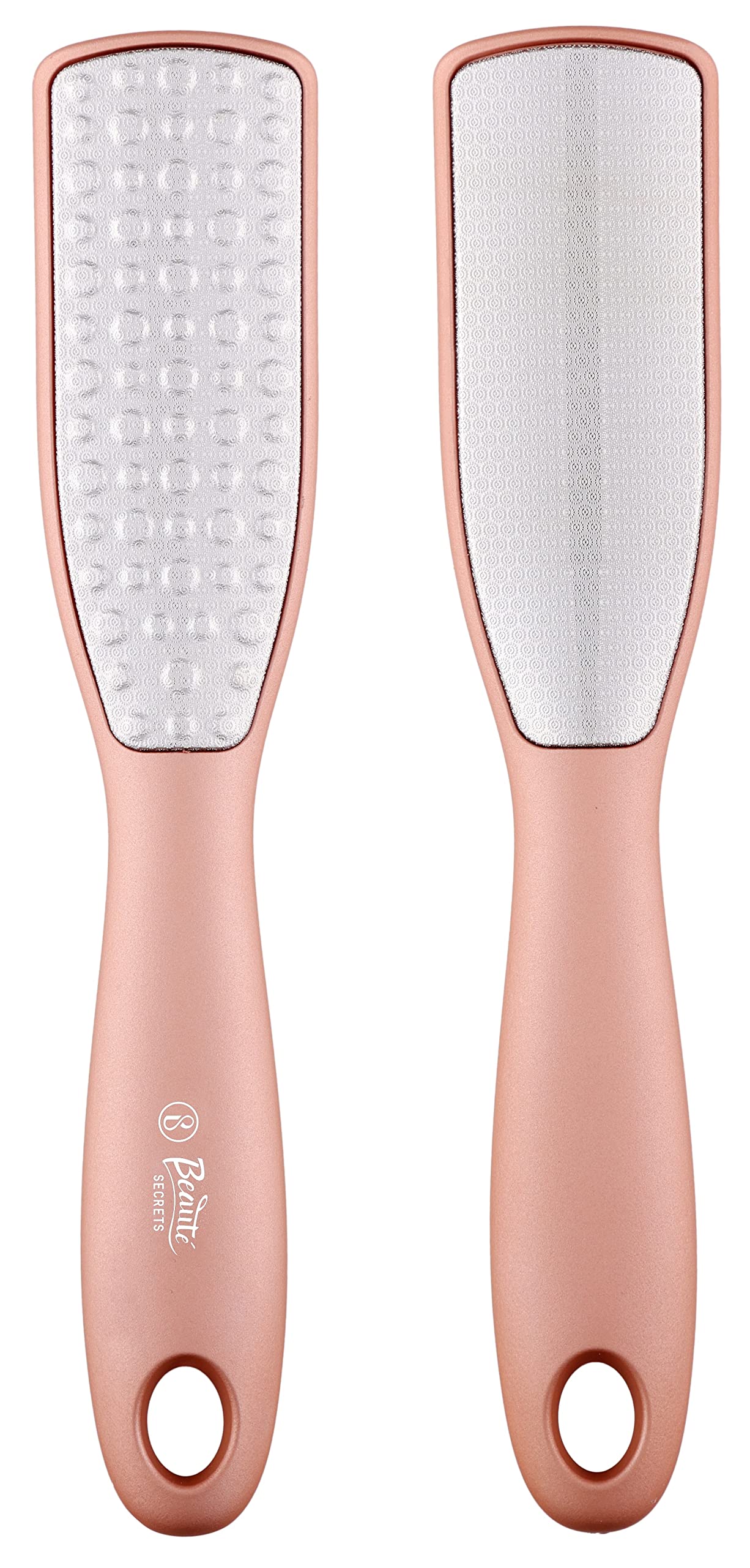 Beauté Secrets Foot Scrubber & Callus Remover - 1000 Raised Points for Gentle Exfoliation, Dual-Sided Foot File for Wet/Dry Use - Pink | Perfect for Pedicures, At-Home Foot Care & Soft Skin Maintenance