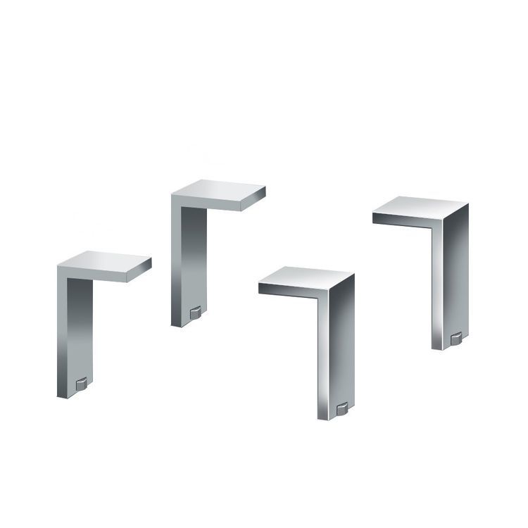 Duravit 2nd Floor Legs for Vanity (4-Piece Set) - Aluminum Matte Finish UV999200000 | Bathroom Furniture Support for Modern Vanity Installation