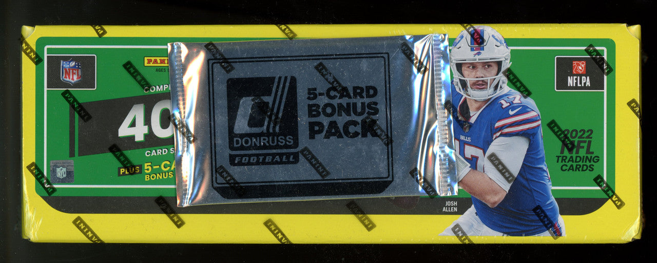 2022 Panini Donruss Football Factory Sealed Complete Card Set - NFL Trading Cards Collection for Collectors & Fans, Perfect for Display, Trading, and Investment