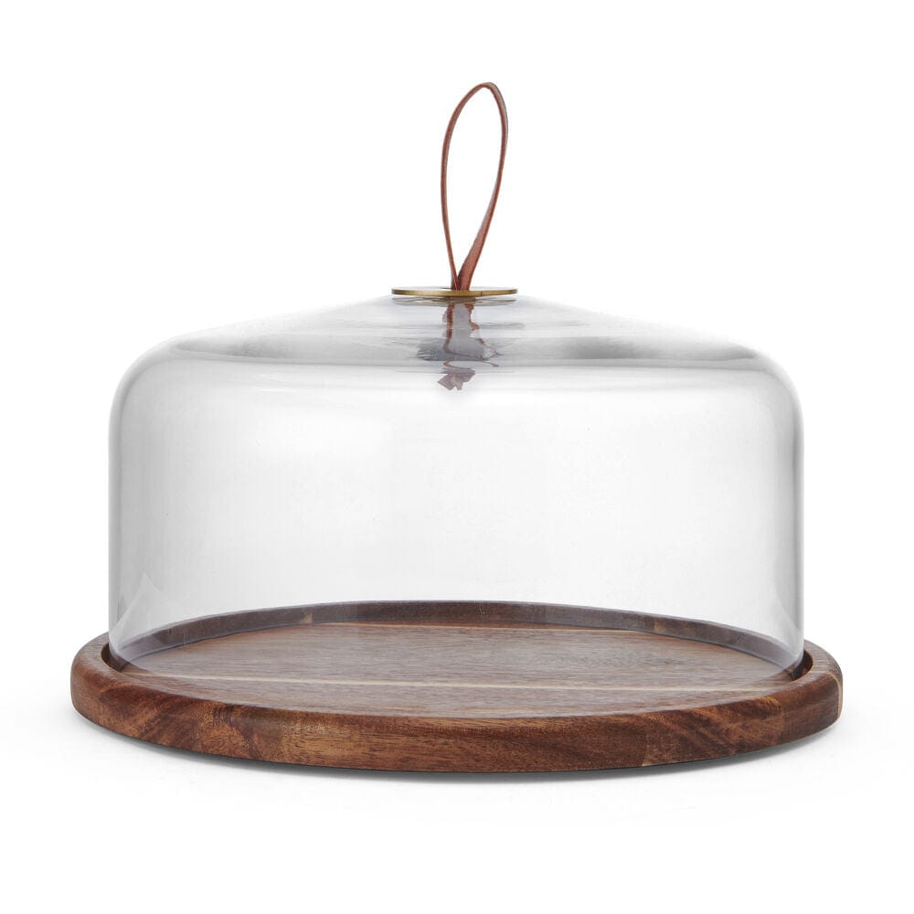 Glenwood 12-Inch Glass Cake Plate with Dome Lid - Elegant Serving Platter for Desserts, Cakes, and Pastries - Perfect for Parties, Weddings, and Special Occasions