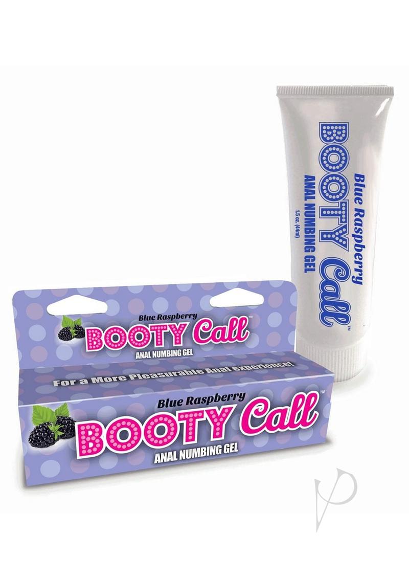 Booty Call Anal Numbing Gel 1.5oz - Blue Raspberry Flavor - Pain Relief for Anal Play & Discomfort - Perfect for Sensitive Skin & Intimate Moments